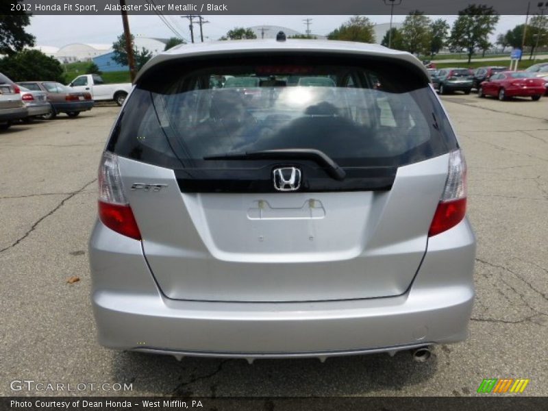 Alabaster Silver Metallic / Black 2012 Honda Fit Sport