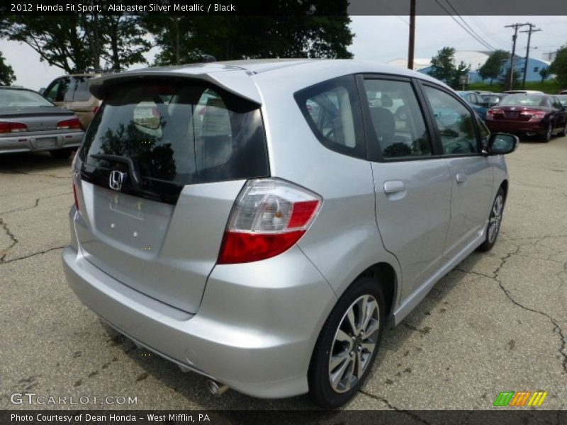Alabaster Silver Metallic / Black 2012 Honda Fit Sport