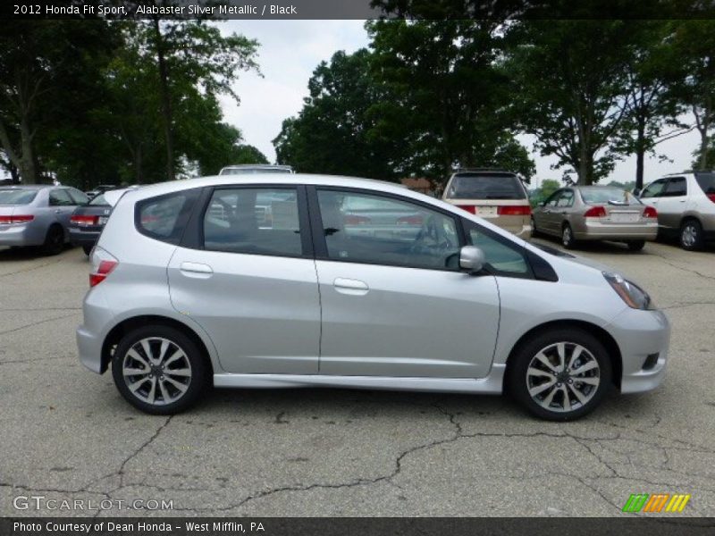 Alabaster Silver Metallic / Black 2012 Honda Fit Sport