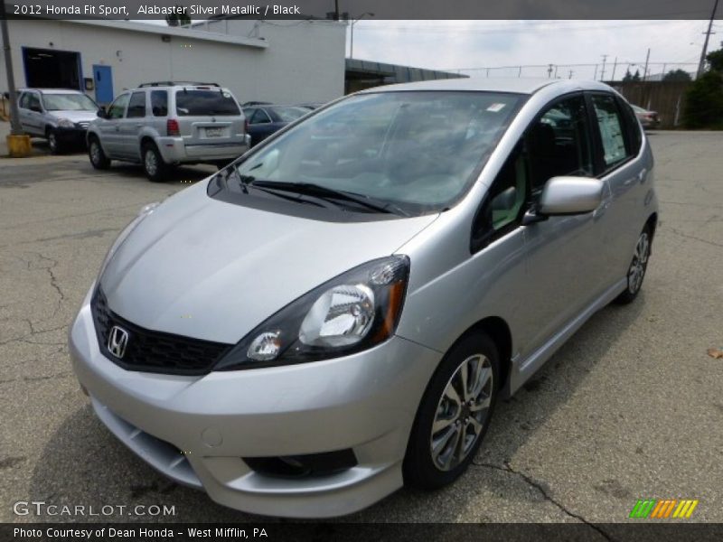 Alabaster Silver Metallic / Black 2012 Honda Fit Sport