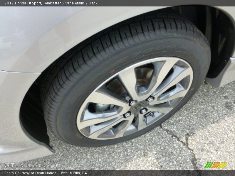 Alabaster Silver Metallic / Black 2012 Honda Fit Sport