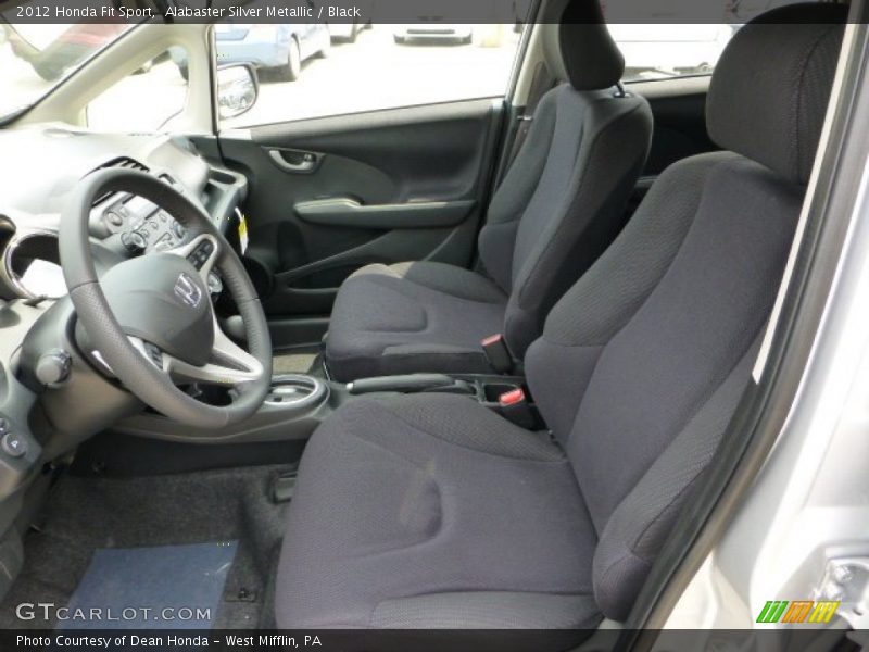 Alabaster Silver Metallic / Black 2012 Honda Fit Sport