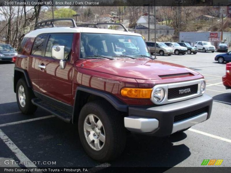 Brick Red / Dark Charcoal 2008 Toyota FJ Cruiser 4WD