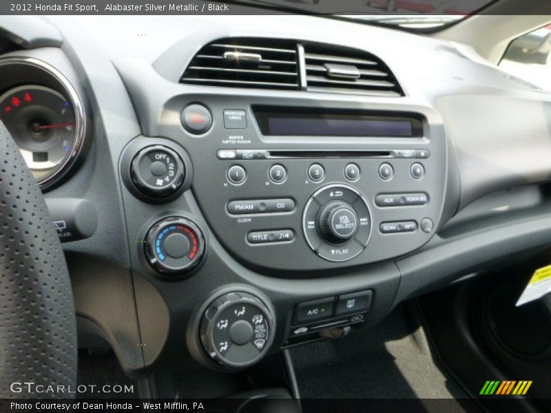 Alabaster Silver Metallic / Black 2012 Honda Fit Sport