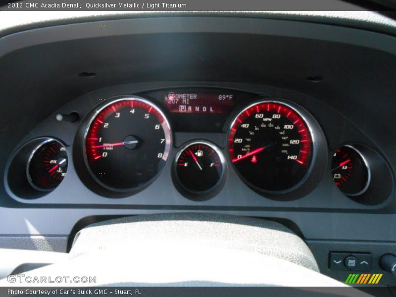  2012 Acadia Denali Denali Gauges