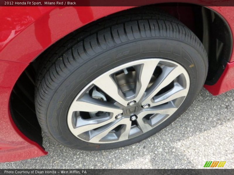 Milano Red / Black 2012 Honda Fit Sport