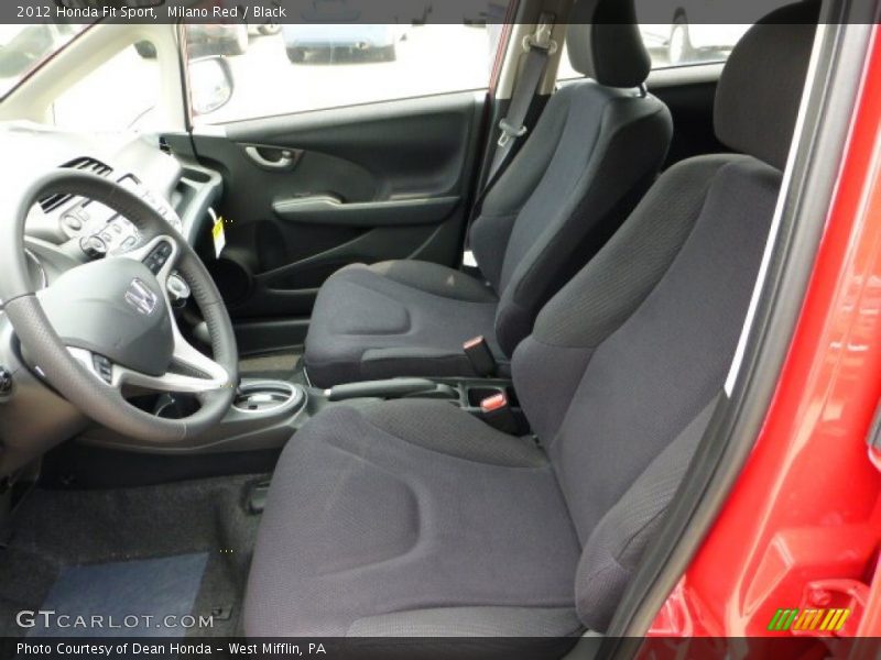 Milano Red / Black 2012 Honda Fit Sport