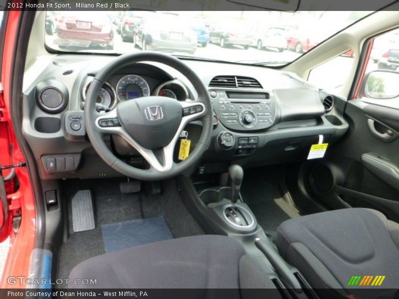 Milano Red / Black 2012 Honda Fit Sport