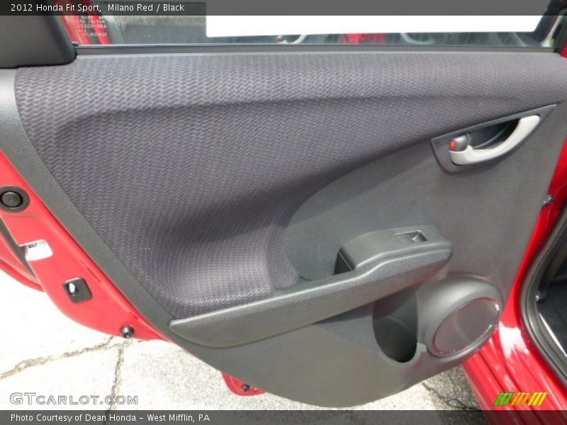Milano Red / Black 2012 Honda Fit Sport