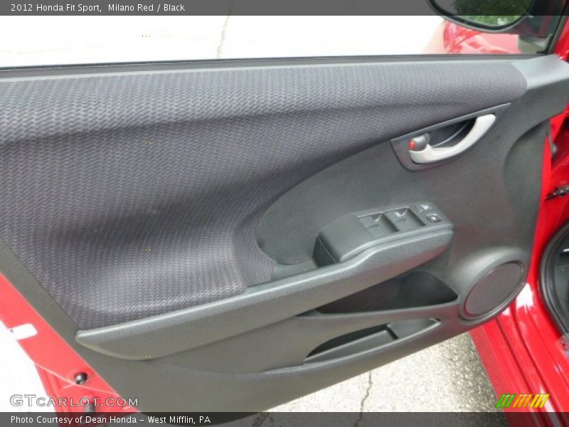 Milano Red / Black 2012 Honda Fit Sport
