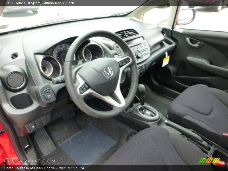 Milano Red / Black 2012 Honda Fit Sport