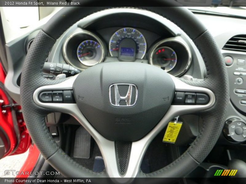 Milano Red / Black 2012 Honda Fit Sport