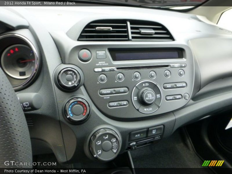 Milano Red / Black 2012 Honda Fit Sport