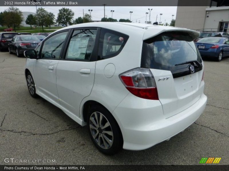 Taffeta White / Black 2012 Honda Fit Sport
