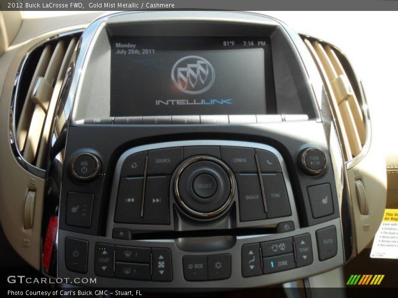 Gold Mist Metallic / Cashmere 2012 Buick LaCrosse FWD