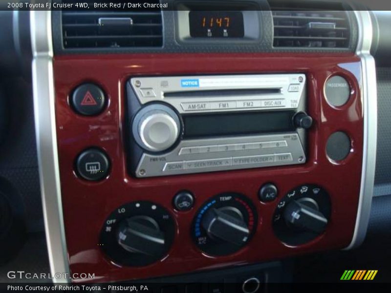 Brick Red / Dark Charcoal 2008 Toyota FJ Cruiser 4WD