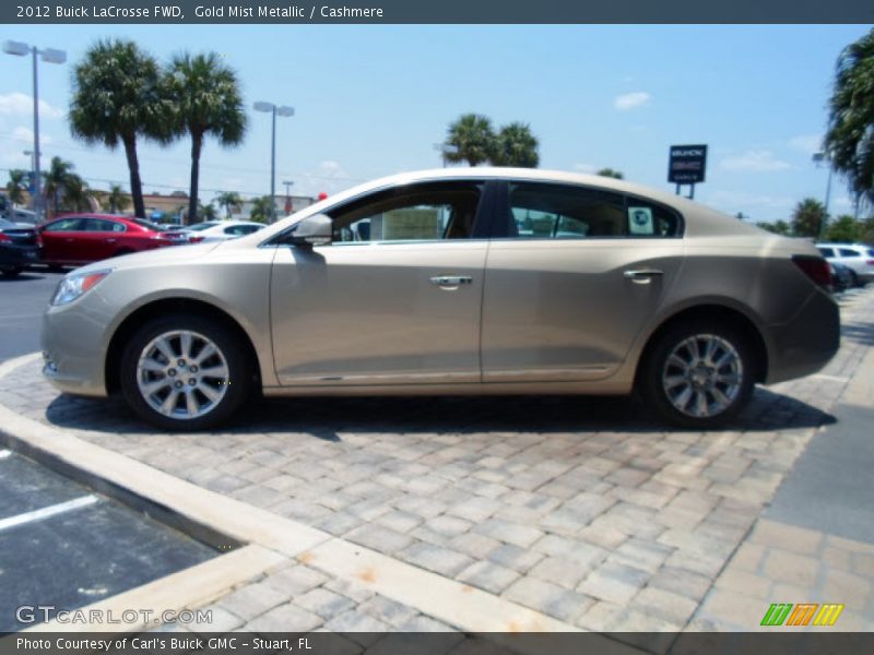 Gold Mist Metallic / Cashmere 2012 Buick LaCrosse FWD