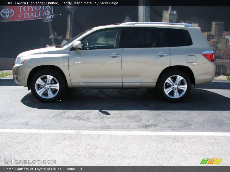 Sandy Beach Metallic / Sand Beige 2008 Toyota Highlander Limited