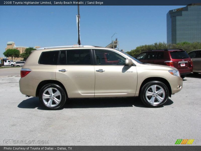 Sandy Beach Metallic / Sand Beige 2008 Toyota Highlander Limited