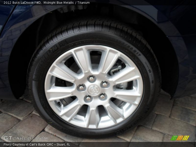 Midnight Blue Metallic / Titanium 2012 Buick LaCrosse FWD