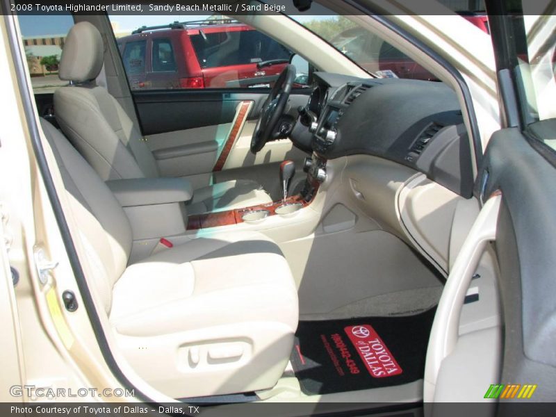 Sandy Beach Metallic / Sand Beige 2008 Toyota Highlander Limited