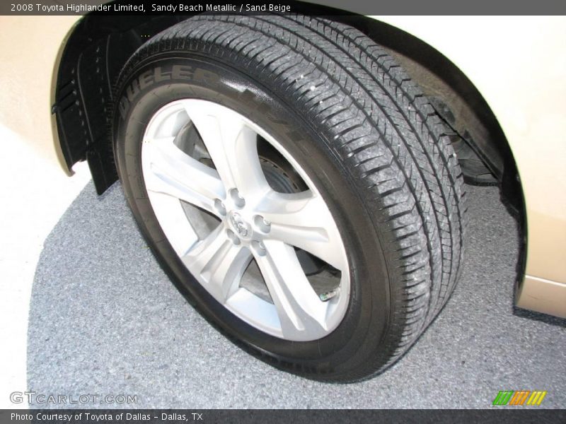 Sandy Beach Metallic / Sand Beige 2008 Toyota Highlander Limited
