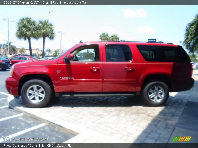 Crystal Red Tintcoat / Light Tan 2012 GMC Yukon XL SLT