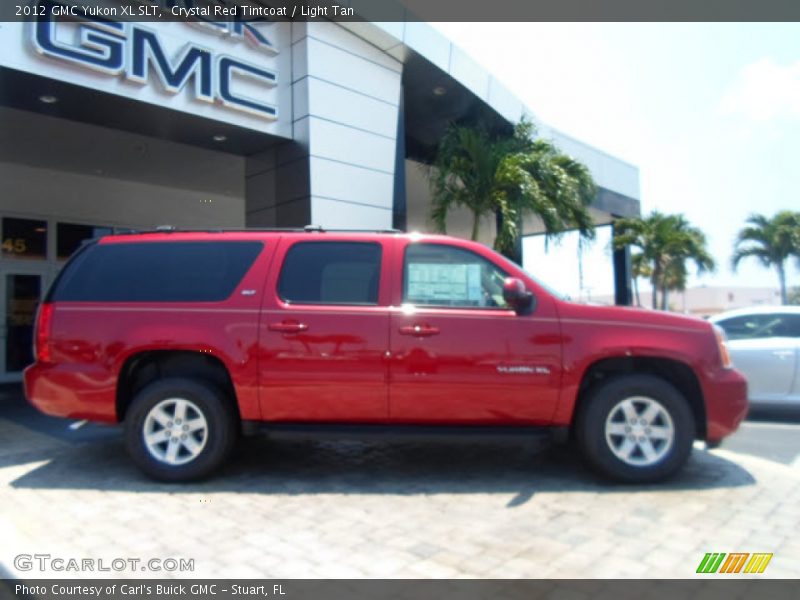 Crystal Red Tintcoat / Light Tan 2012 GMC Yukon XL SLT