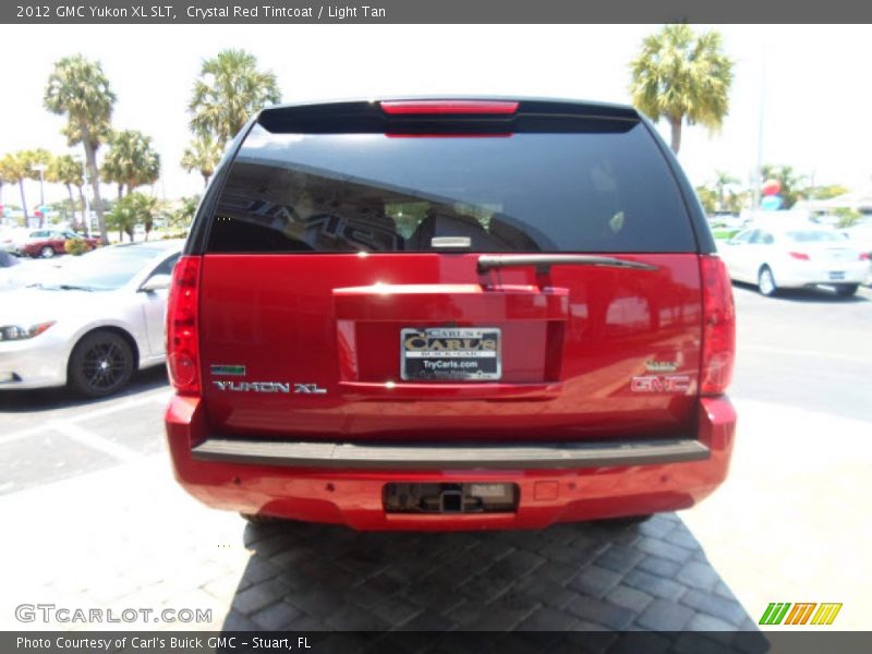 Crystal Red Tintcoat / Light Tan 2012 GMC Yukon XL SLT