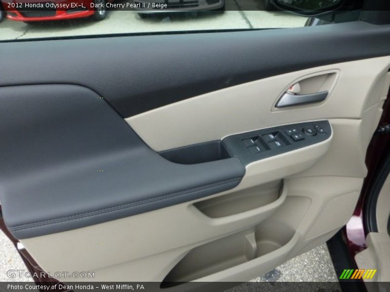 Dark Cherry Pearl II / Beige 2012 Honda Odyssey EX-L