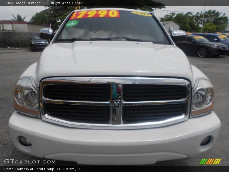 Bright White / Khaki 2004 Dodge Durango SLT