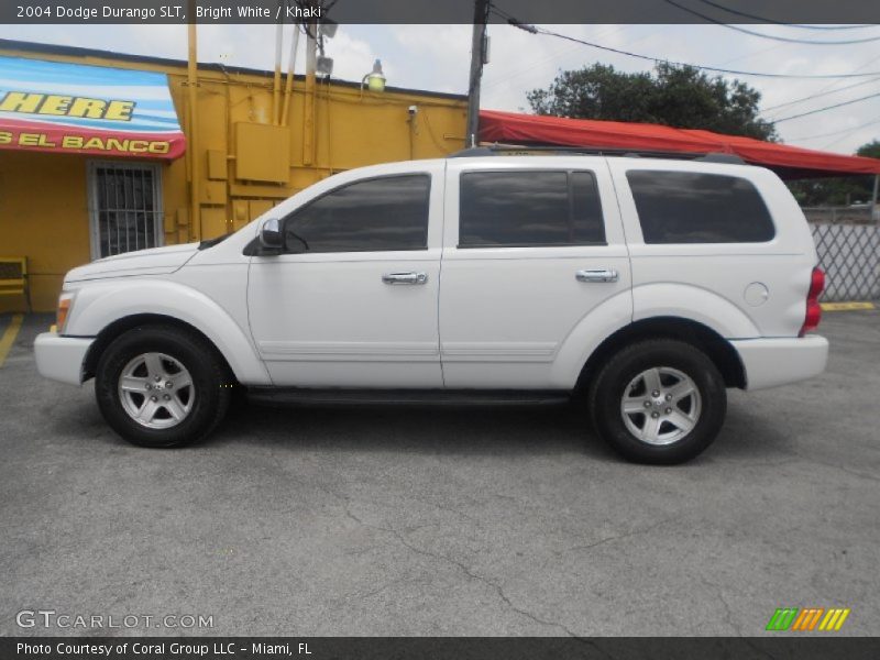 Bright White / Khaki 2004 Dodge Durango SLT