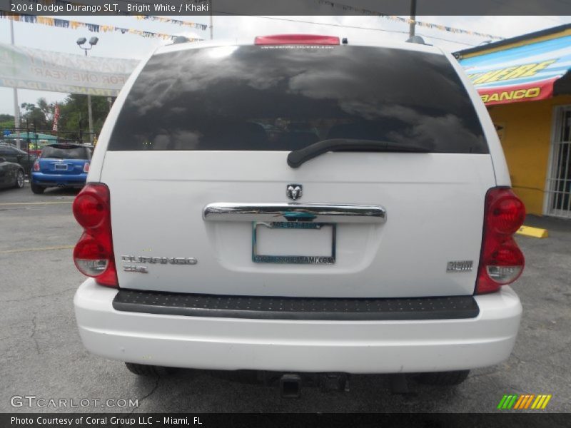 Bright White / Khaki 2004 Dodge Durango SLT
