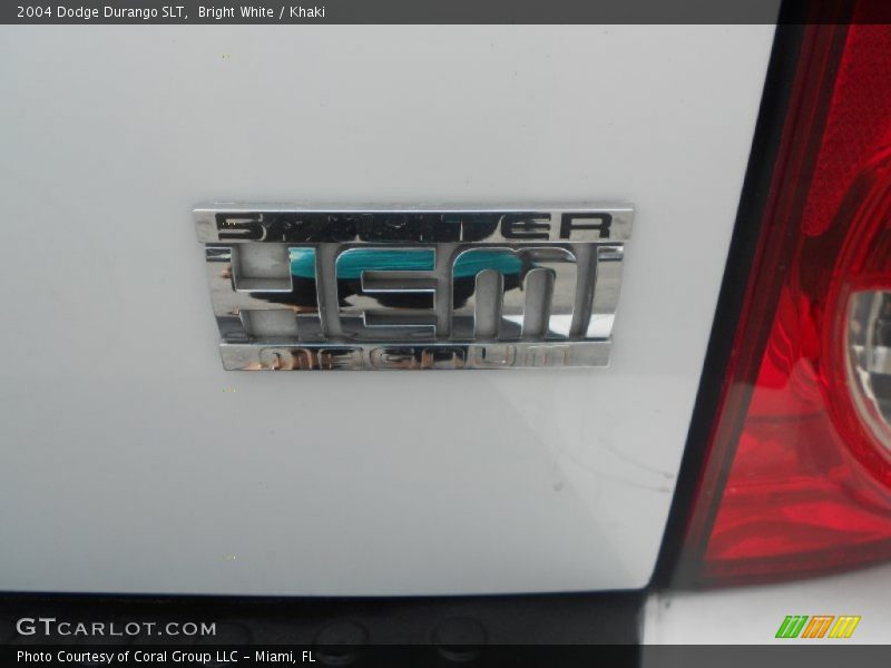 Bright White / Khaki 2004 Dodge Durango SLT
