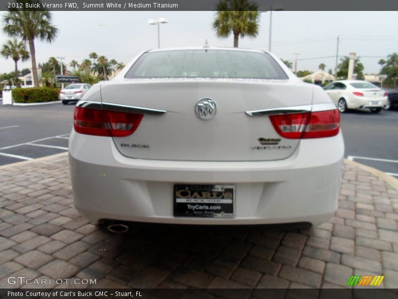 Summit White / Medium Titanium 2012 Buick Verano FWD
