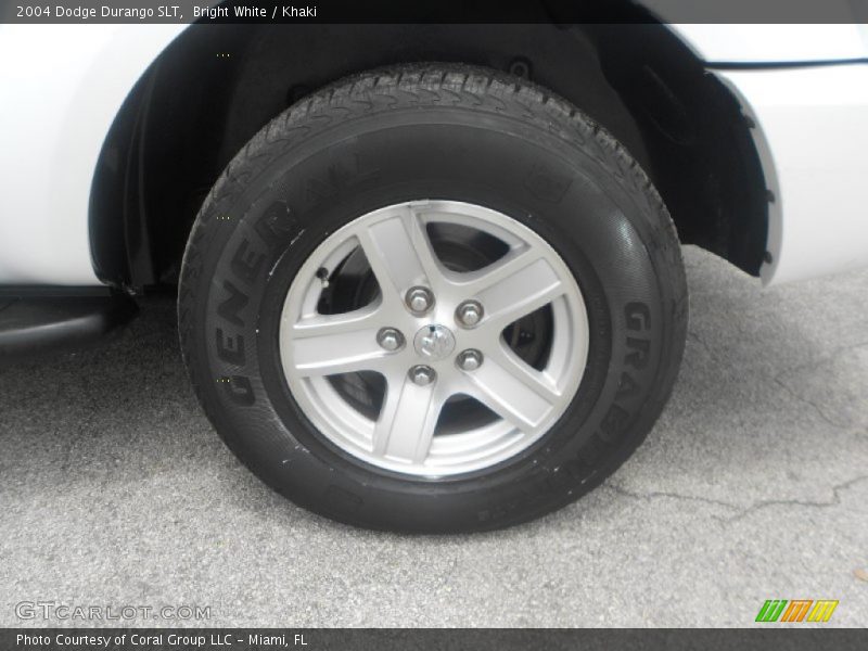 Bright White / Khaki 2004 Dodge Durango SLT