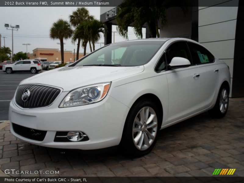 Summit White / Medium Titanium 2012 Buick Verano FWD