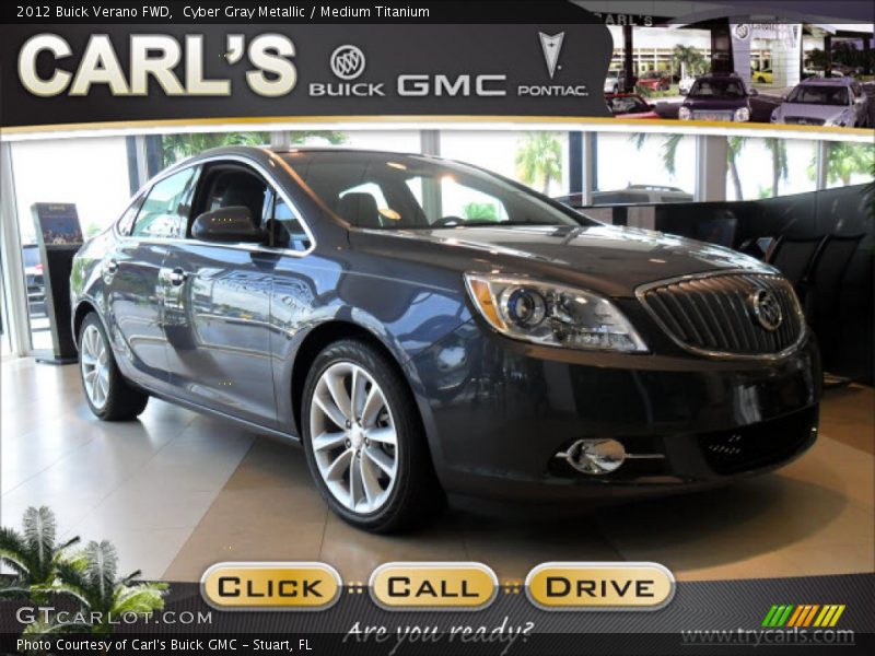 Cyber Gray Metallic / Medium Titanium 2012 Buick Verano FWD