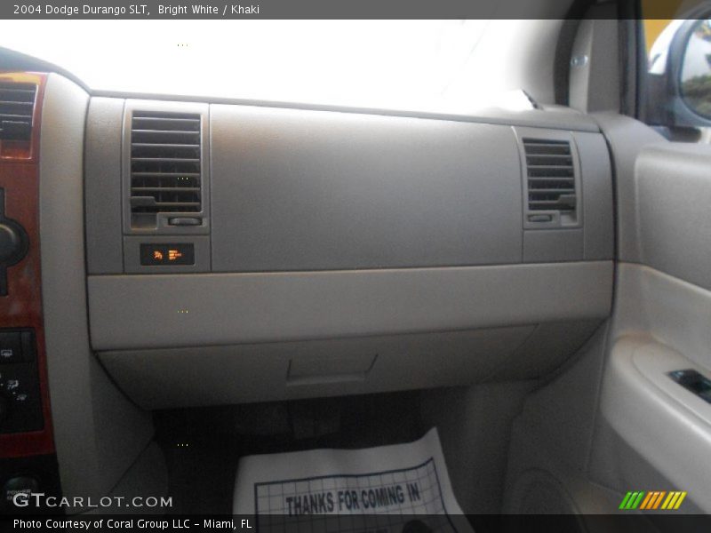Bright White / Khaki 2004 Dodge Durango SLT