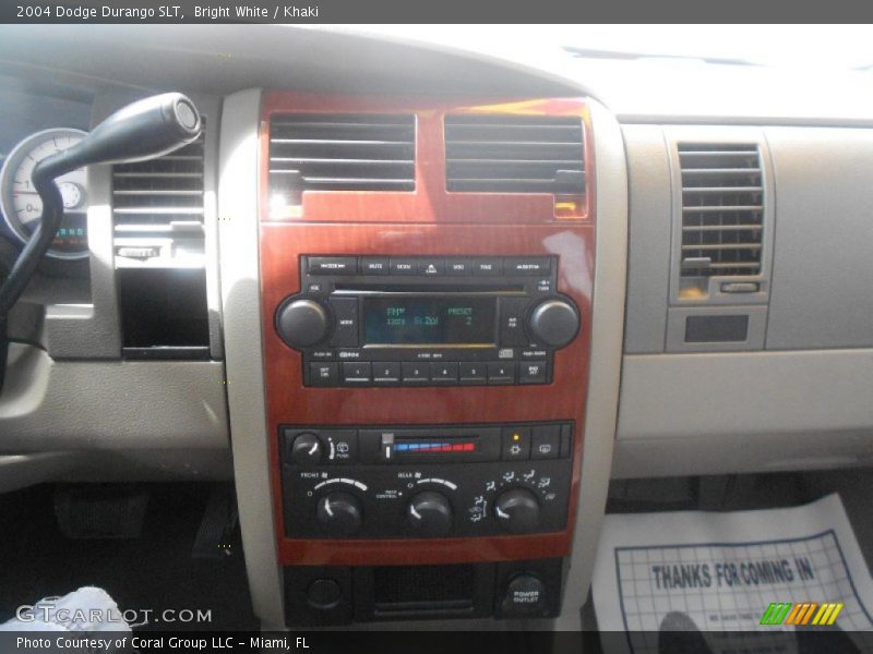 Bright White / Khaki 2004 Dodge Durango SLT