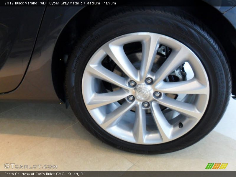 Cyber Gray Metallic / Medium Titanium 2012 Buick Verano FWD