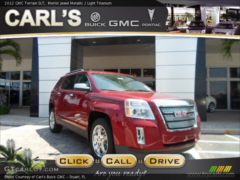 Merlot Jewel Metallic / Light Titanium 2012 GMC Terrain SLT