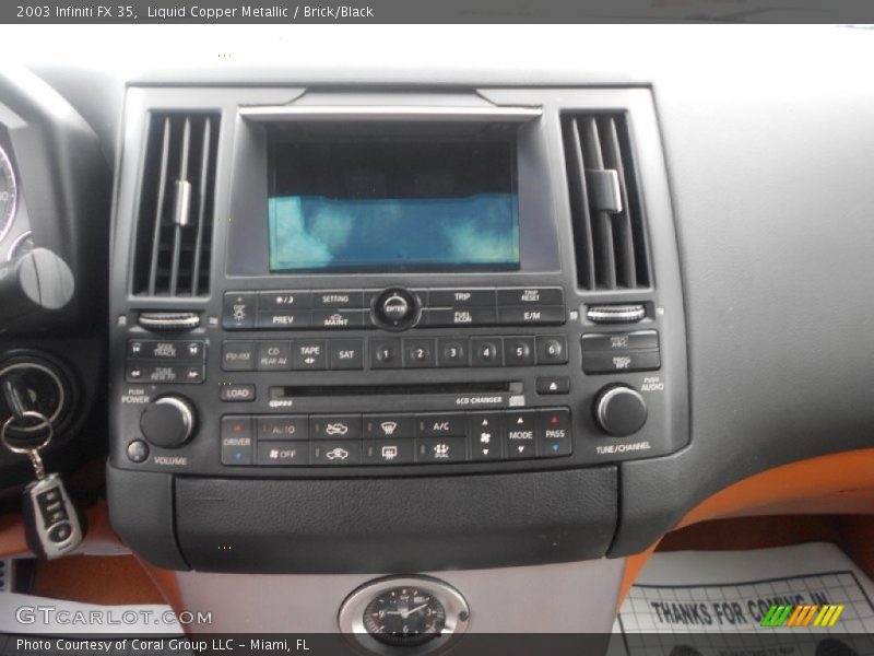 Liquid Copper Metallic / Brick/Black 2003 Infiniti FX 35