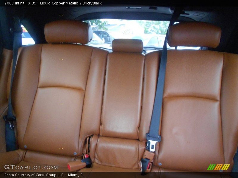 Liquid Copper Metallic / Brick/Black 2003 Infiniti FX 35