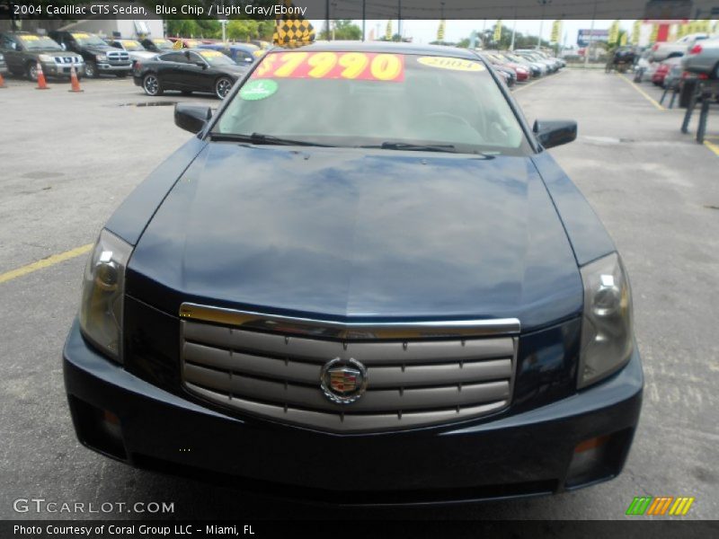 Blue Chip / Light Gray/Ebony 2004 Cadillac CTS Sedan