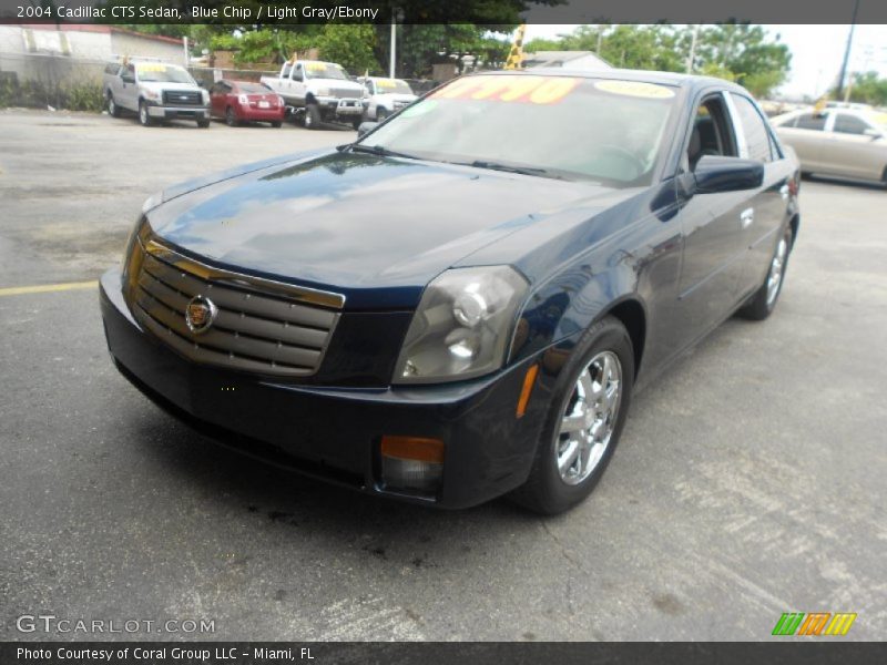 Blue Chip / Light Gray/Ebony 2004 Cadillac CTS Sedan
