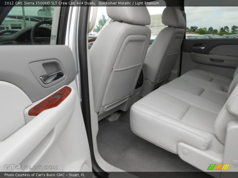 Quicksilver Metallic / Light Titanium 2012 GMC Sierra 3500HD SLT Crew Cab 4x4 Dually