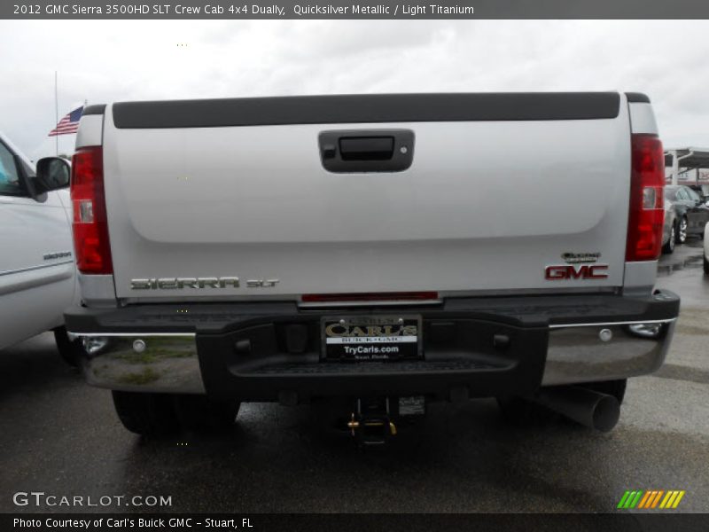 Quicksilver Metallic / Light Titanium 2012 GMC Sierra 3500HD SLT Crew Cab 4x4 Dually