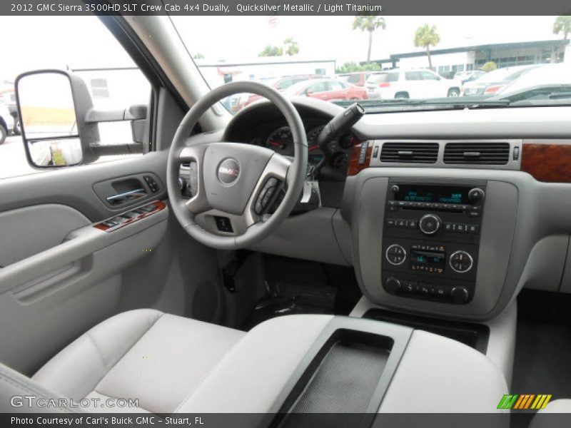  2012 Sierra 3500HD SLT Crew Cab 4x4 Dually Light Titanium Interior