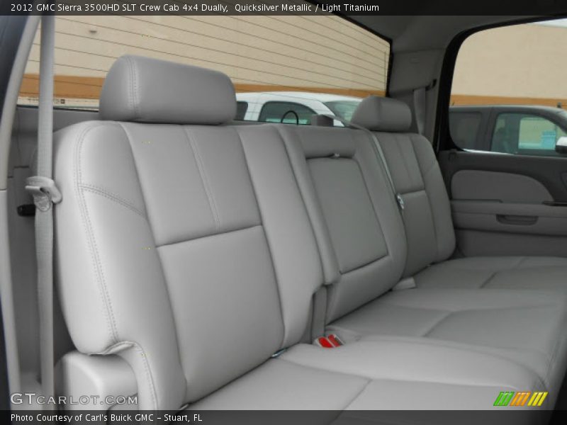 Rear Seat of 2012 Sierra 3500HD SLT Crew Cab 4x4 Dually